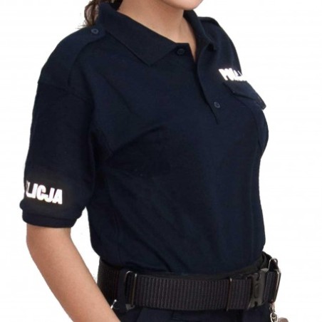 Koszulka polo granatowa - damska